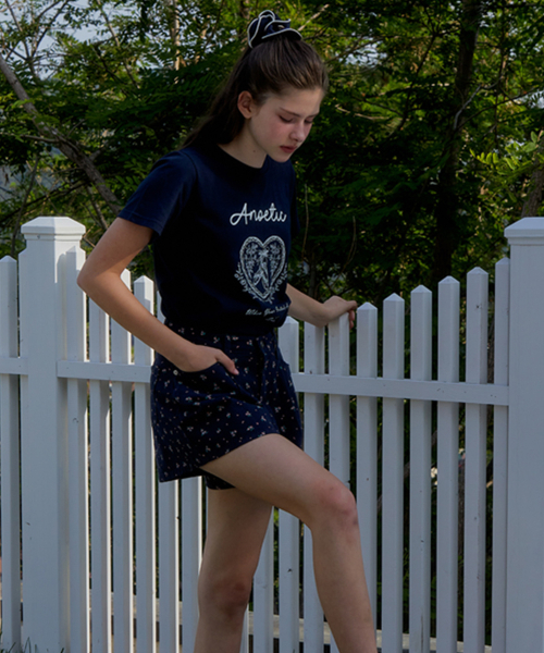 ANOETIC（アノエティック）の「ANC LOVE BASIC T-SHIRT_NAVY（Tシャツ/カットソー・レディース・ネイビー・FREE）」の6枚目の写真