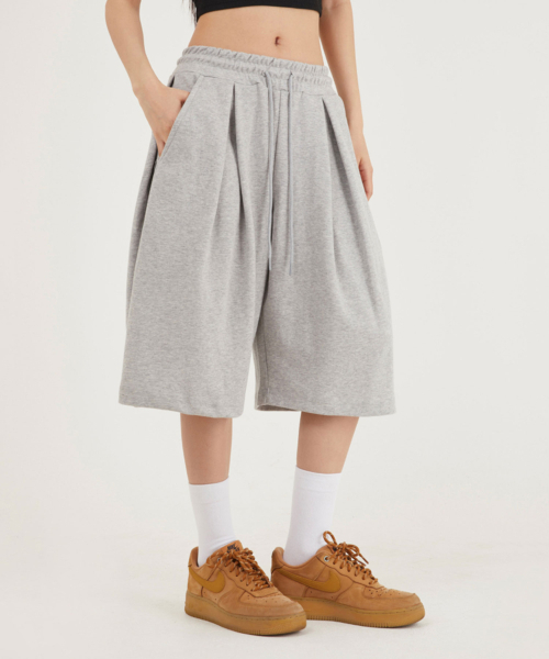 bounDary（バウンダリー）の「ツーピンタックワイドバミューダショートパンツ [グレー]（その他パンツ・レディース・その他・LARGE/MEDIUM/X-LARGE）」の22枚目の写真