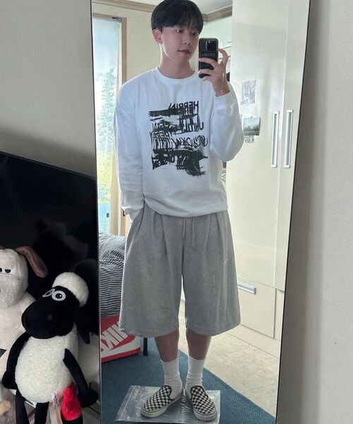 bounDary（バウンダリー）の「ツーピンタックワイドバミューダショートパンツ [グレー]（その他パンツ・レディース・その他・LARGE/MEDIUM/X-LARGE）」の18枚目の写真