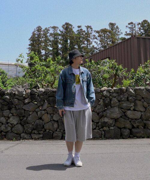 bounDary（バウンダリー）の「ツーピンタックワイドバミューダショートパンツ [グレー]（その他パンツ・レディース・その他・LARGE/MEDIUM/X-LARGE）」の10枚目の写真