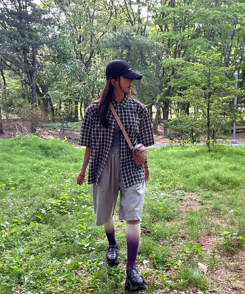 bounDary（バウンダリー）の「ツーピンタックワイドバミューダショートパンツ [グレー]（その他パンツ・レディース・その他・LARGE/MEDIUM/X-LARGE）」の15枚目の写真