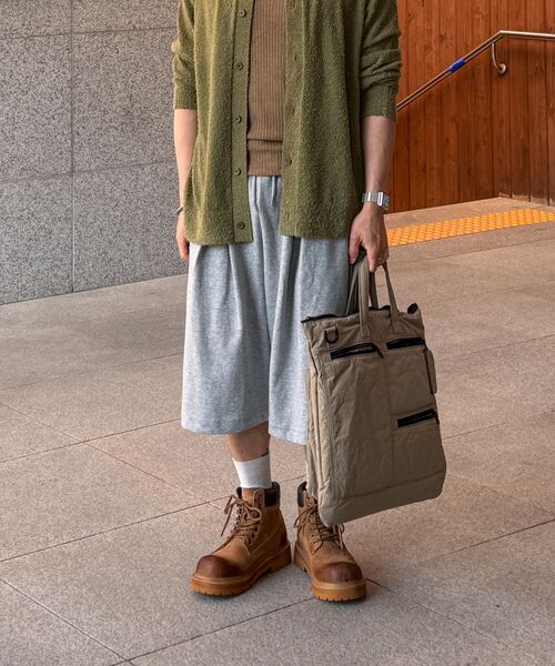 bounDary（バウンダリー）の「ツーピンタックワイドバミューダショートパンツ [グレー]（その他パンツ・レディース・その他・LARGE/MEDIUM/X-LARGE）」の3枚目の写真