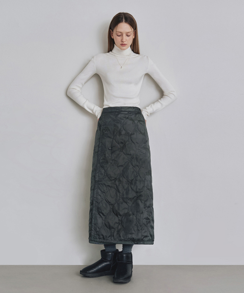COSTUME O’CLOCK(コスチュームオクロック)の「リバーシブルパディングラップスカート ブラック COWSK003BLACK(スカート・レディース・その他・F)」の4枚目の写真
