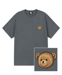 SMALL BEAR FACE Tシャツ - グレー