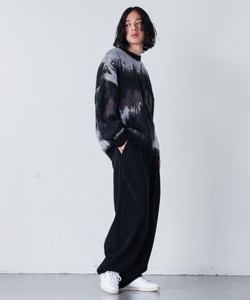 MDR(エムディアール)の「マイクロチェックバレルレッグパンツ(その他パンツ・メンズ・グレー/ブラック・M/L)」の6枚目の写真