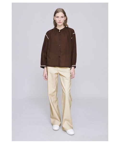 A.P.C.（アーペーセー）の「BLOUSE BETH（シャツ/ブラウス・レディース・ブラウン・36）」の4枚目の写真