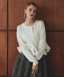 MERAKI（メラキ）の「裾リボンラメカーディガン（カーディガン/ボレロ）」