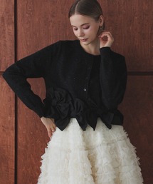 MERAKI（メラキ）の「裾リボンラメカーディガン（カーディガン/ボレロ）」