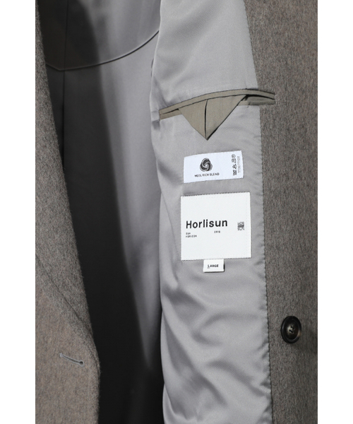 HORLISUN(ホーリーサン)の「ウィンターフィールド ウールコート メランジベージュ(チェスターコート・レディース・その他・LARGE/MEDIUM/SMALL)」の5枚目の写真