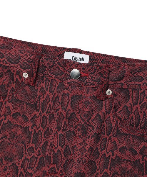 Cavish(カビシ)の「PYTHON BOOTSCUT PANTS RED(CV2DFFPA08A)(その他パンツ・レディース・レッド・SMALL/MEDIUM)」の3枚目の写真