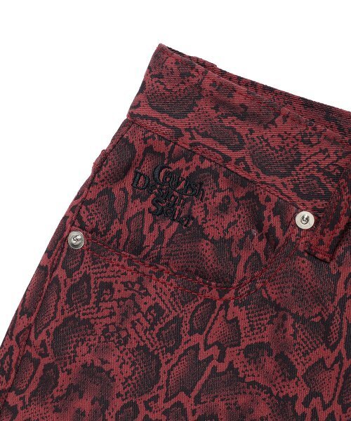 Cavish(カビシ)の「PYTHON BOOTSCUT PANTS RED(CV2DFFPA08A)(その他パンツ・レディース・レッド・SMALL/MEDIUM)」の4枚目の写真