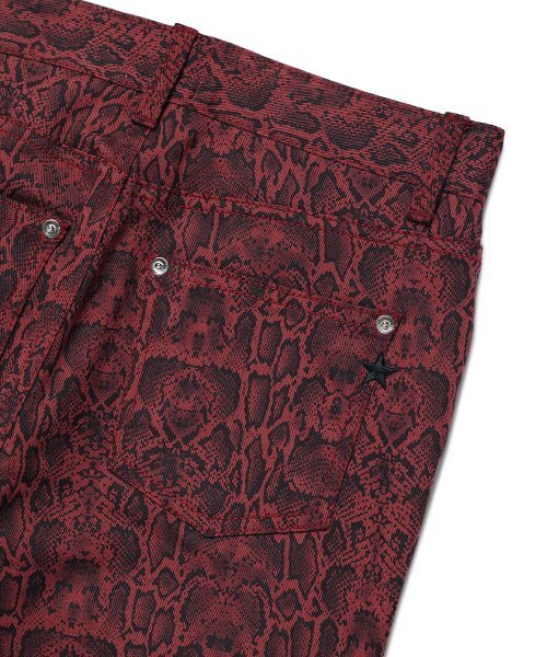 Cavish(カビシ)の「PYTHON BOOTSCUT PANTS RED(CV2DFFPA08A)(その他パンツ・レディース・レッド・SMALL/MEDIUM)」の5枚目の写真