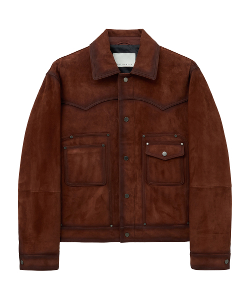 UNGIMMICK(アンジミック)の「OIL BRUSHED WESTERN SUEDE JACKET (TAN BROWN / GOATSKIN)(ライダースジャケット・メンズ・その他・MEDIUM/LARGE/X-LARGE)」の1枚目の写真