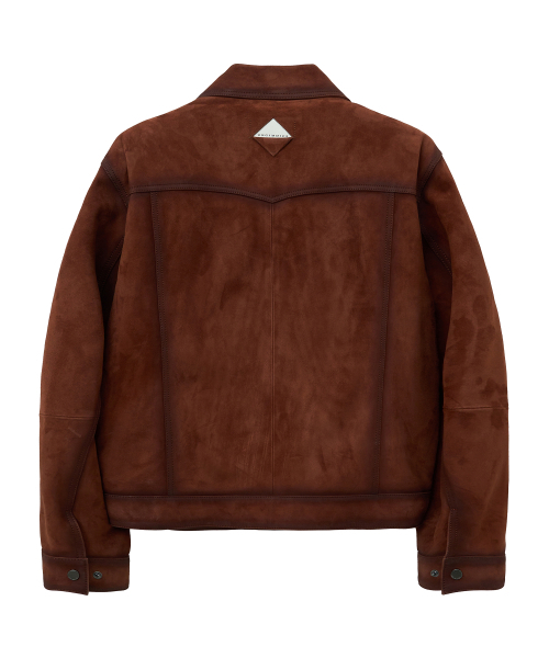 UNGIMMICK(アンジミック)の「OIL BRUSHED WESTERN SUEDE JACKET (TAN BROWN / GOATSKIN)(ライダースジャケット・メンズ・その他・MEDIUM/LARGE/X-LARGE)」の2枚目の写真