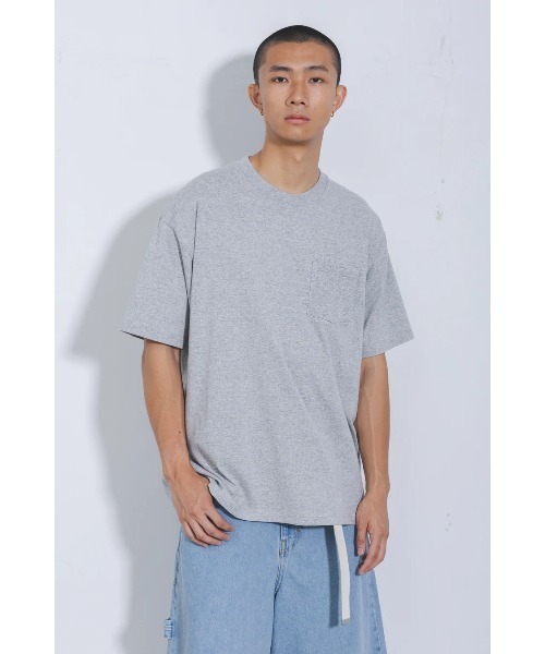 GOAT(ゴート)の「GOAT / S/S POCKET TEE 7oz(Tシャツ/カットソー・メンズ・ホワイト/ダークネイビー/ヘザーグレー/アッシュ/ブラック/ダークグレー・XS/XL/S/M/L)」の5枚目の写真