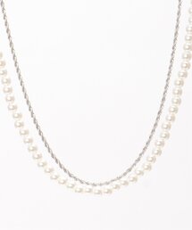 ikka（イッカ）の「チェーンパール2セットネックレス（ネックレス）」