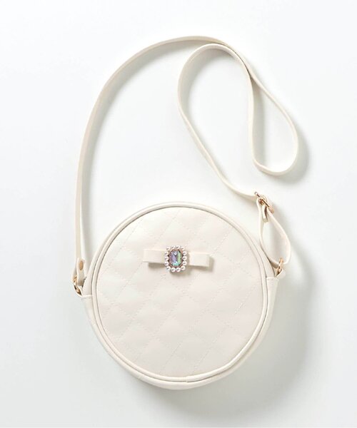 apres les cours(アプレレクール)の「リボンビジューキルティングポシェット(ショルダーバッグ・キッズ・アイボリー・FREE)」の9枚目の写真