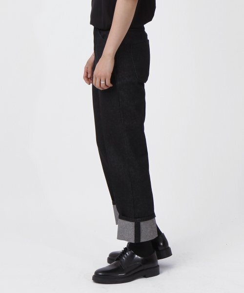 THESTORI（ザ・ストリ）の「レギュラーロールアップデニムパンツ（ブラック）（デニムパンツ・メンズ・その他・1）」の3枚目の写真