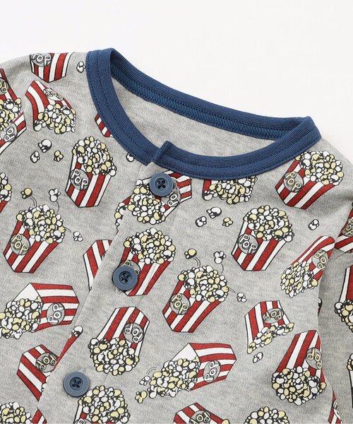 Ampersand（アンパサンド）の「【リンク】ポップコーン柄パジャマ（ルームウェア/パジャマ・キッズ・レッド/グレー・140/130/120/110/100/90/80）」の8枚目の写真