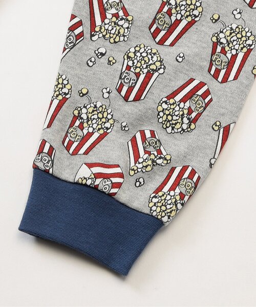 Ampersand（アンパサンド）の「【リンク】ポップコーン柄パジャマ（ルームウェア/パジャマ・キッズ・レッド/グレー・140/130/120/110/100/90/80）」の11枚目の写真