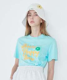 OUR HAPPY TIME Tシャツ/スカイブルー
