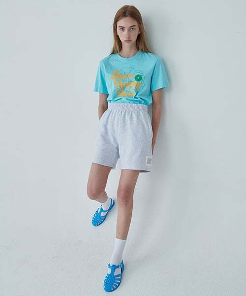 MIMICAWE（ミミカウィ）の「OUR HAPPY TIME Tシャツ/スカイブルー（Tシャツ/カットソー・レディース・その他・FREE）」の2枚目の写真