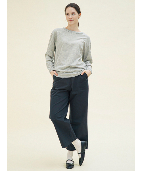 CHIQUITA（チキータ）の「[25春] チノワイドパンツ ネイビー 251505SNV（その他パンツ・レディース・その他・SMALL/MEDIUM/LARGE）」の2枚目の写真