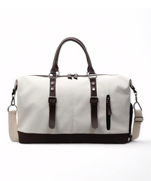 HELLOJUN（へロージュン）の「Heritage Canvas Travel Boston Duffel Bag [Ivory]（ボストンバッグ）」