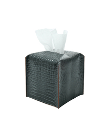 VIVANNIE（ビベニ）の「Tissue case black crocodile pattern（インテリア雑貨）」