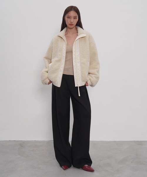 EIGHTHMONTH（エイスマンス）の「サイドプリーツワイドパンツ EM25a160【EIGHTHMONTH】（その他パンツ・レディース・ブラック・L/M/S）」の17枚目の写真