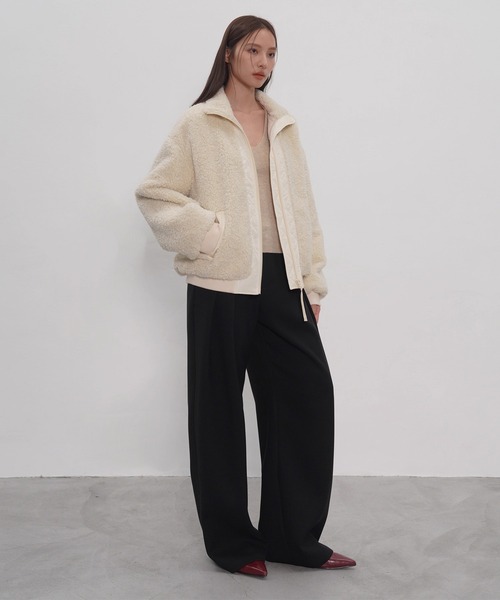 EIGHTHMONTH（エイスマンス）の「サイドプリーツワイドパンツ EM25a160【EIGHTHMONTH】（その他パンツ・レディース・ブラック・L/M/S）」の20枚目の写真
