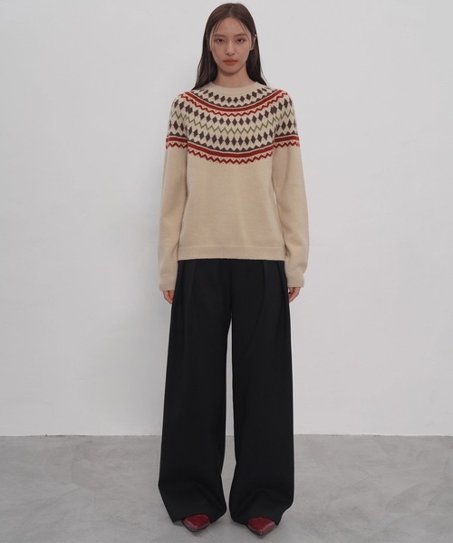 EIGHTHMONTH（エイスマンス）の「サイドプリーツワイドパンツ EM25a160【EIGHTHMONTH】（その他パンツ・レディース・ブラック・L/M/S）」の22枚目の写真
