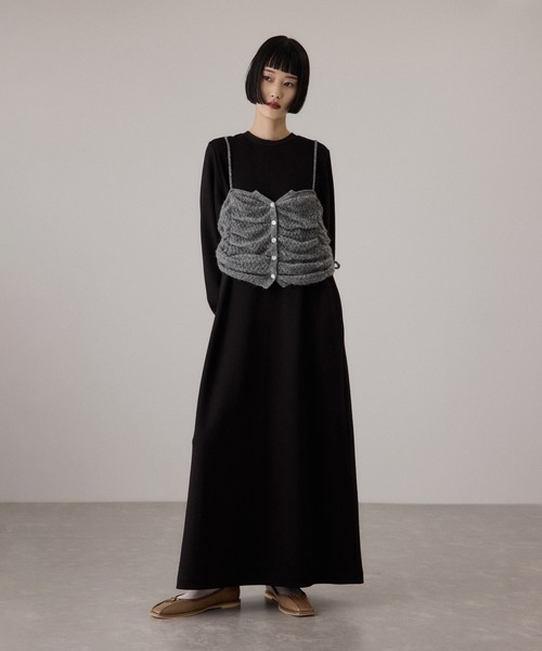 ADAM ET ROPE'（アダムエロペ）の「タックバレエシューズ（バレエシューズ・レディース・ベージュ/ブラック/ブラウン・23/23.5/24/24.5）」の5枚目の写真