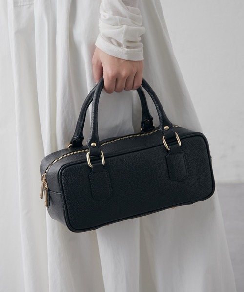 Lui's(ルイス)の「MILLELA FIRENZE / ボストンバッグ(トートバッグ・レディース・ブラック/モカ・FREE)」の6枚目の写真