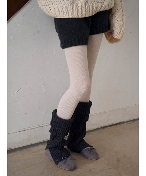 TINKNIT(ティンニット)の「エイラインウールニットショーツ_チャコール(その他パンツ・レディース・その他・FREE)」の3枚目の写真