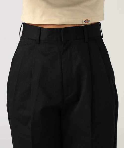 Dickies（ディッキーズ）の「Dickies/ディッキーズ バレルレッグパンツ/センタープレス入りパンツ（その他パンツ・レディース・グレー/カーキ/ブラック・MEDIUM/SMALL）」の9枚目の写真