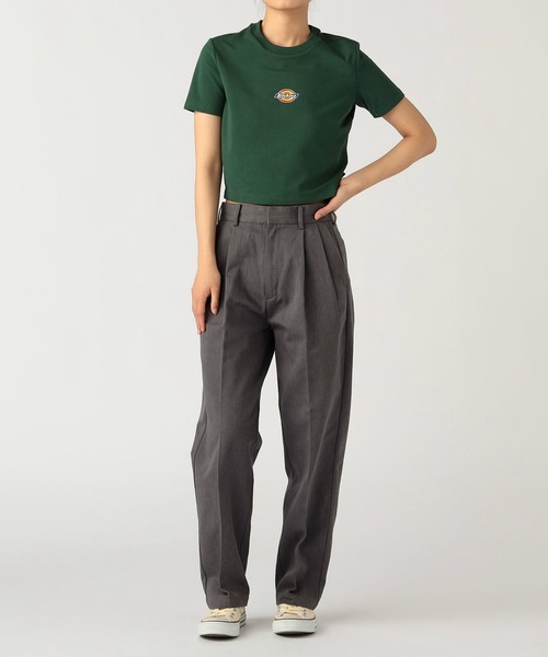 Dickies（ディッキーズ）の「Dickies/ディッキーズ バレルレッグパンツ/センタープレス入りパンツ（その他パンツ・レディース・グレー/カーキ/ブラック・MEDIUM/SMALL）」の14枚目の写真