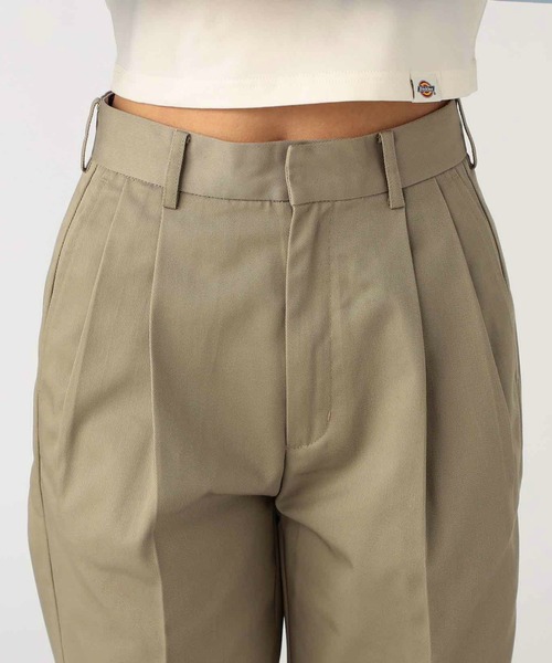 Dickies（ディッキーズ）の「Dickies/ディッキーズ バレルレッグパンツ/センタープレス入りパンツ（その他パンツ・レディース・グレー/カーキ/ブラック・MEDIUM/SMALL）」の19枚目の写真