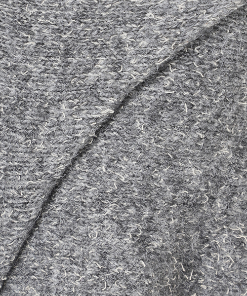 B.C STOCK（ベーセーストック）の「手洗い可 / ビアードミニフレアニットスカート（スカート・レディース・チャコールグレー/アイボリー・FREE）」の11枚目の写真