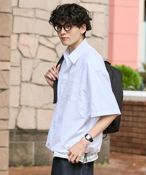 HECT】Box Silhouette Logo Drawstring S/S Shirt / ボックス