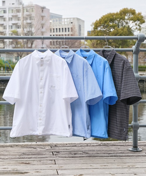 HECT】Box Silhouette Logo Drawstring S/S Shirt / ボックス