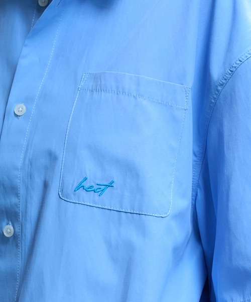 HECT(ヘクト)の「【HECT】Box Silhouette Logo Drawstring S/S Shirt / ボックスシルエット ロゴ刺繍 ドロスト レギュラーカラー 半袖シャツ<速乾>(シャツ/ブラウス・メンズ・ネイビー系/ブルー/グレー系/ブルー系/ブラック系/ネイビー/ホワイト・S/L/M)」の22枚目の写真
