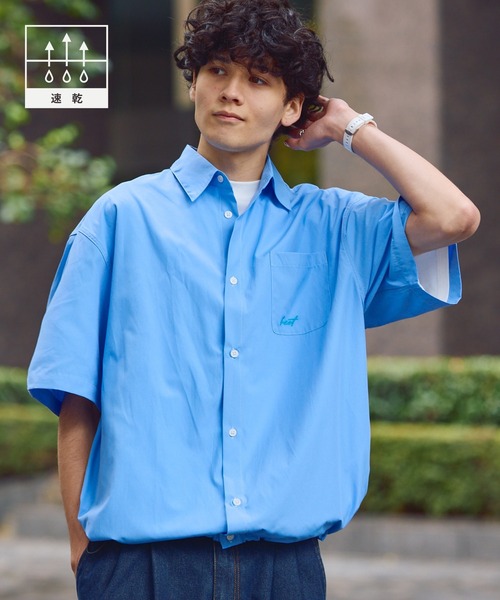 HECT】Box Silhouette Logo Drawstring S/S Shirt / ボックス