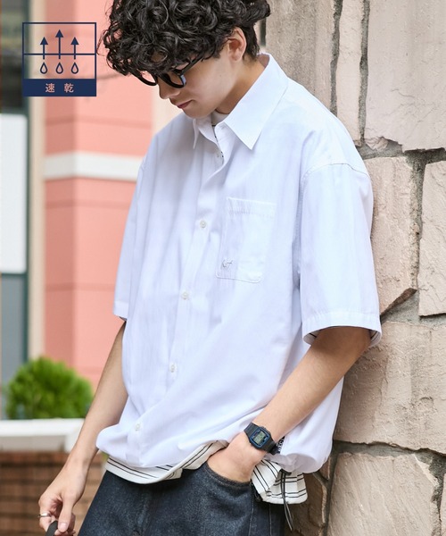 HECT】Box Silhouette Logo Drawstring S/S Shirt / ボックス