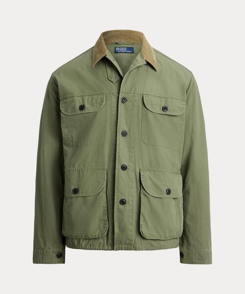 POLO RALPH LAUREN(ポロ ラルフ ローレン)の「コットン キャンバス オーバーシャツ(シャツ/ブラウス・メンズ・グリーン・S/M/L/XL/XS/XXL)」の2枚目の写真