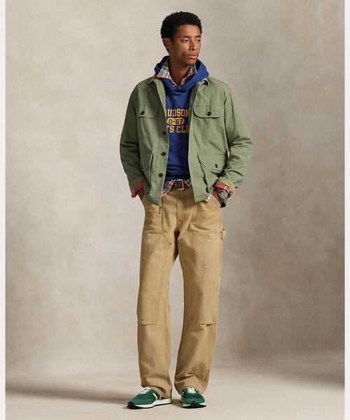 POLO RALPH LAUREN(ポロ ラルフ ローレン)の「コットン キャンバス オーバーシャツ(シャツ/ブラウス・メンズ・グリーン・S/M/L/XL/XS/XXL)」の3枚目の写真