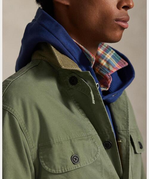 POLO RALPH LAUREN(ポロ ラルフ ローレン)の「コットン キャンバス オーバーシャツ(シャツ/ブラウス・メンズ・グリーン・S/M/L/XL/XS/XXL)」の6枚目の写真