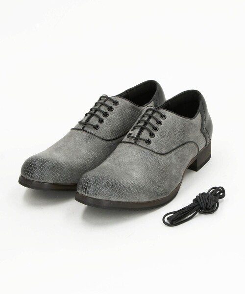 NICOLE CLUB FOR MEN（ニコルクラブフォーメン）の「バルモラル プレーントゥシューズ（その他シューズ・メンズ・ブラック/ライトグレー/チャコール・25.5cm/26.5cm/27.5cm）」の2枚目の写真