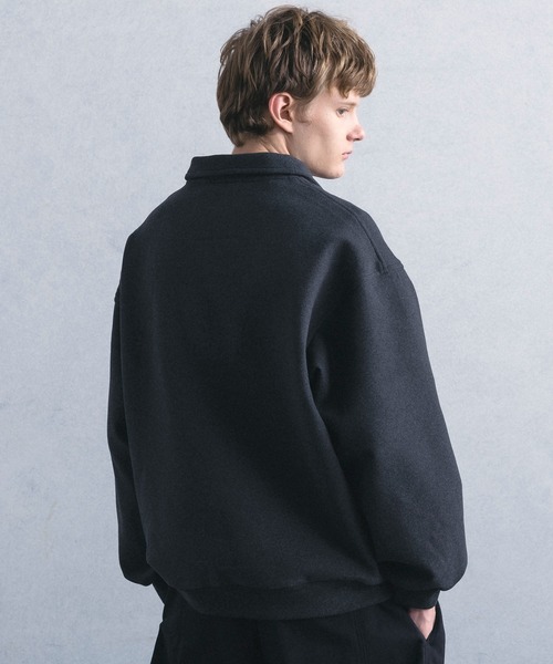 +phenix（プラスフェニックス）の「【WEB・直営店限定】+phenix(プラスフェニックス)HALF-ZIP TRACK TOP ハーフジップ トラック トップ（スウェット・メンズ・ダークグレー・M/L）」の5枚目の写真