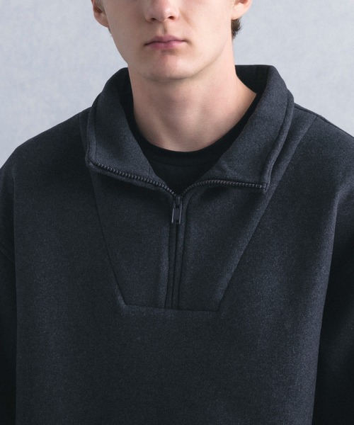 +phenix（プラスフェニックス）の「【WEB・直営店限定】+phenix(プラスフェニックス)HALF-ZIP TRACK TOP ハーフジップ トラック トップ（スウェット・メンズ・ダークグレー・M/L）」の10枚目の写真